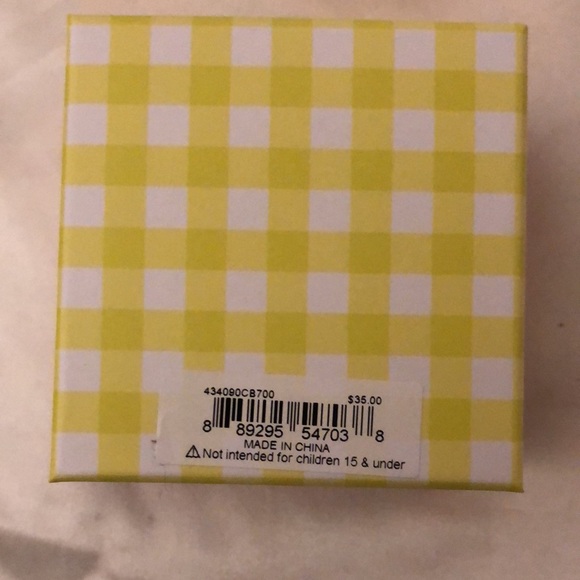 Betsey Johnson Gold Tone Yellow Resin Tulip Drop Earrings NIB - Picture 10 of 10